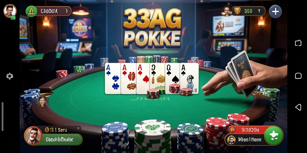 Gameplay seru dan mendebarkan di 33AG dengan poker.