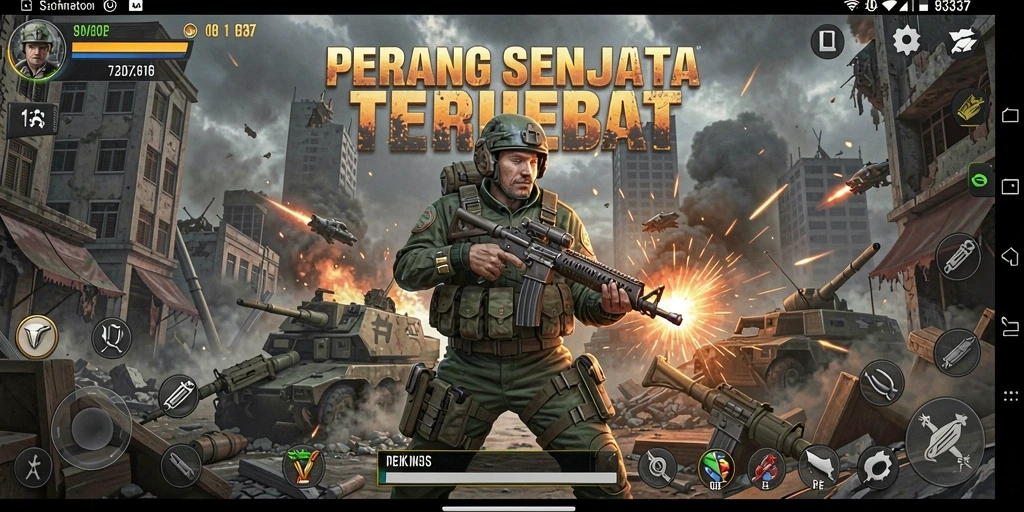 Screenshot menampilkan aksi mendebarkan dalam game FPS.