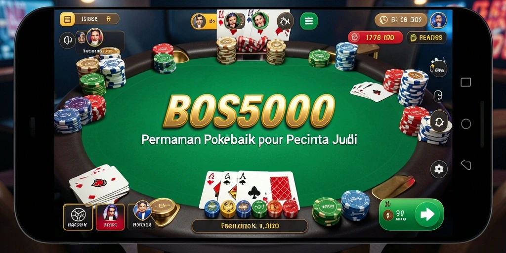 Tampilan gameplay seru di BOS5000 dengan fitur Poker menarik.