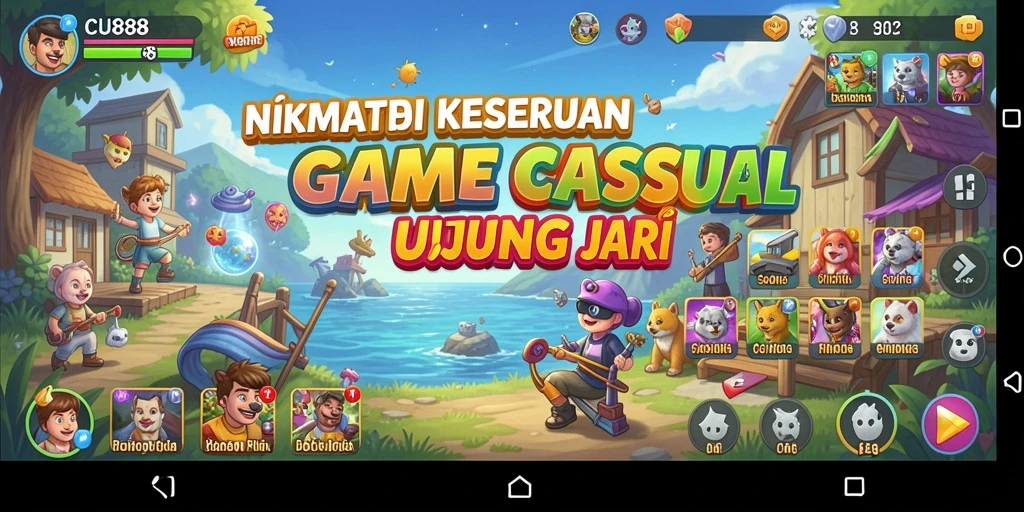Tampilan gameplay CU888 yang menarik dan seru.