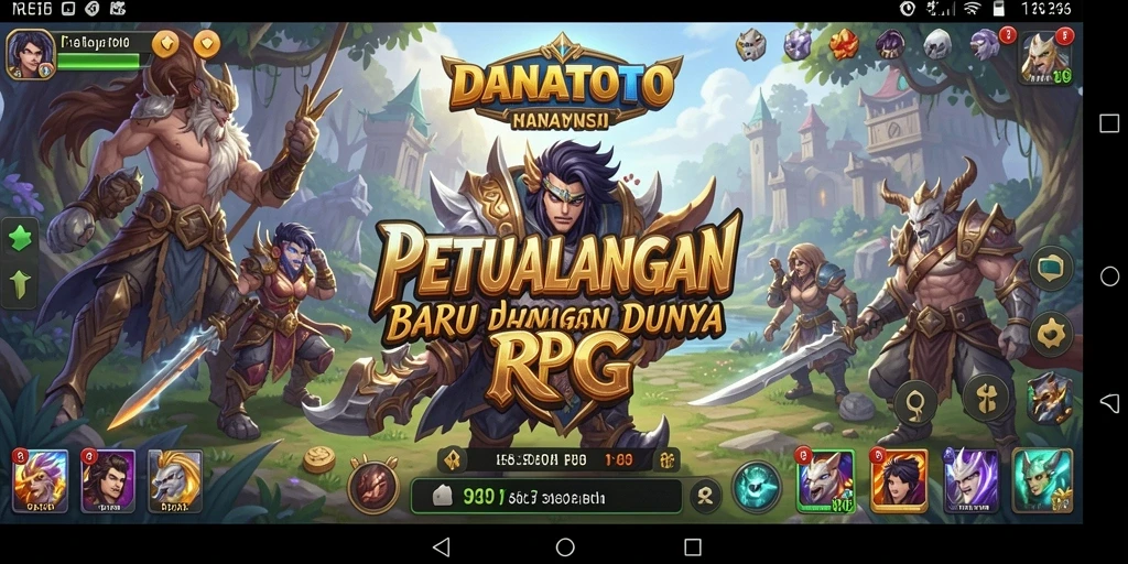 Tampilan gameplay menakjubkan dalam dunia RPG yang imersif.