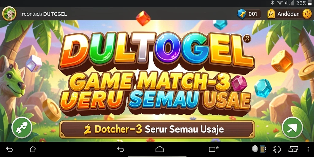 Tampilan gameplay DULTOGEL yang menarik dan interaktif.