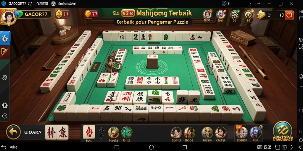 Tampilan gameplay menantang Mahjong di GACOR77 yang menarik.