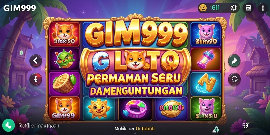 Tampilan gameplay GIM999 yang menakjubkan dan penuh warna.