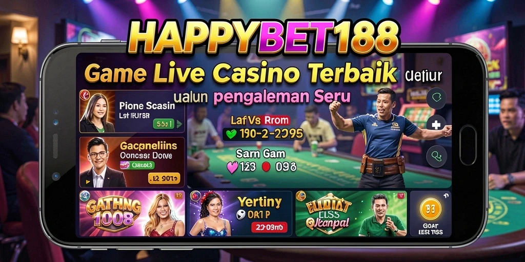 Gameplay Live Casino yang memukau di HAPPYBET188.
