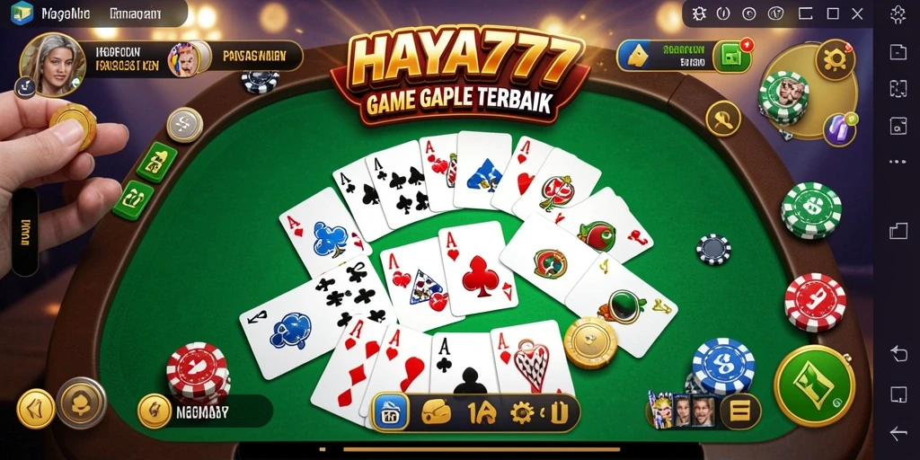 Tampilan menarik saat bermain Gaple di HAYA777.