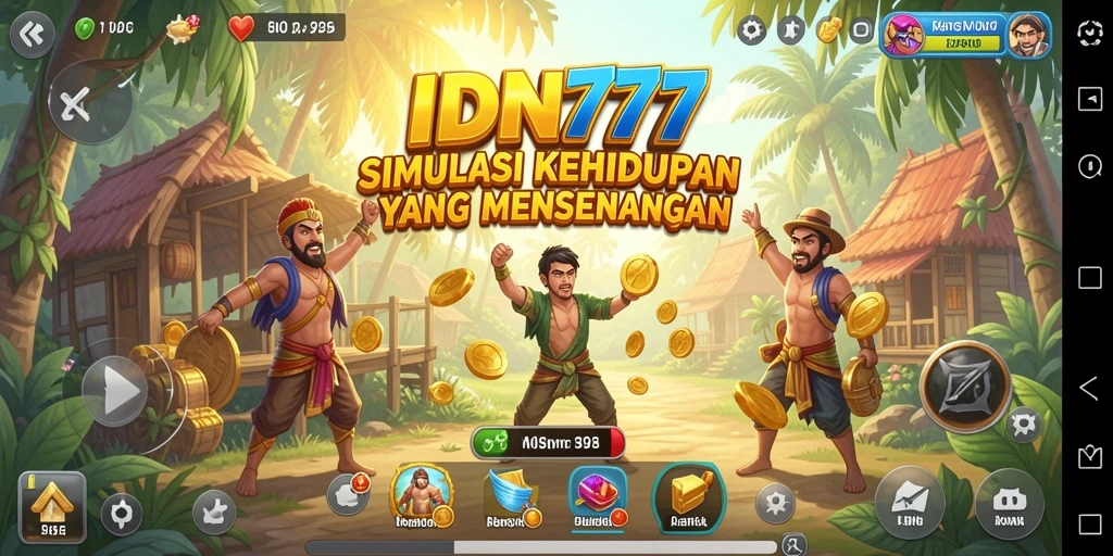 Tampilan menarik gameplay simulasi IDN777 yang memukau.