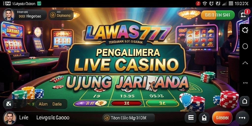 Tampilan gameplay Live Casino yang mengasyikkan dan interaktif.