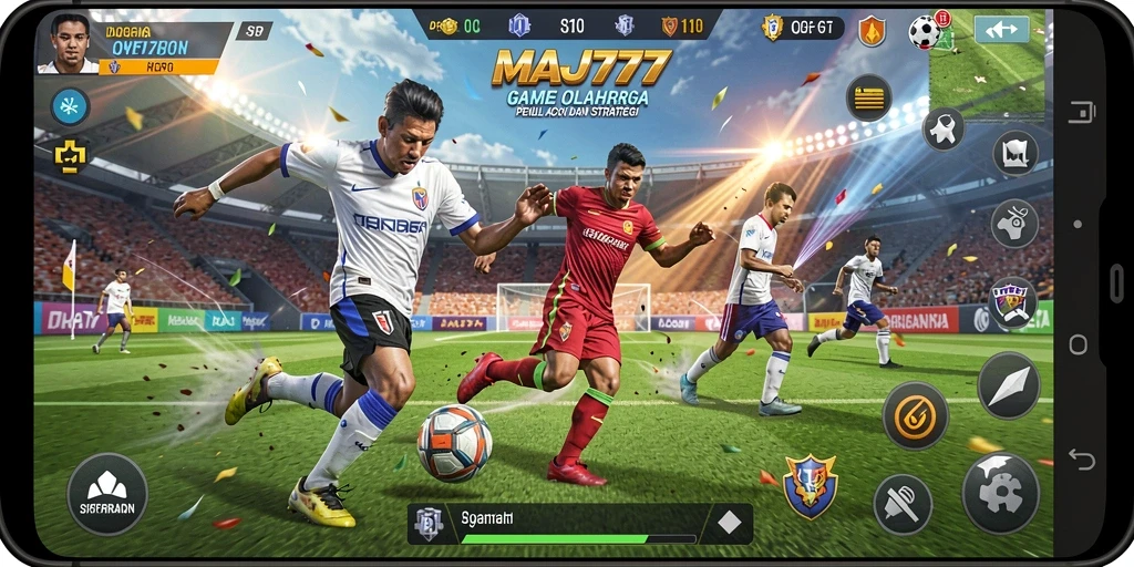 Tampilan gameplay MAJ777 yang menarik dan penuh aksi olahraga.