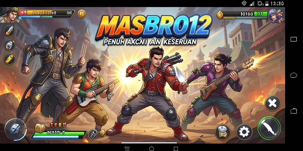 Tampilan gameplay seru dari MASBRO12 dengan grafik menarik.