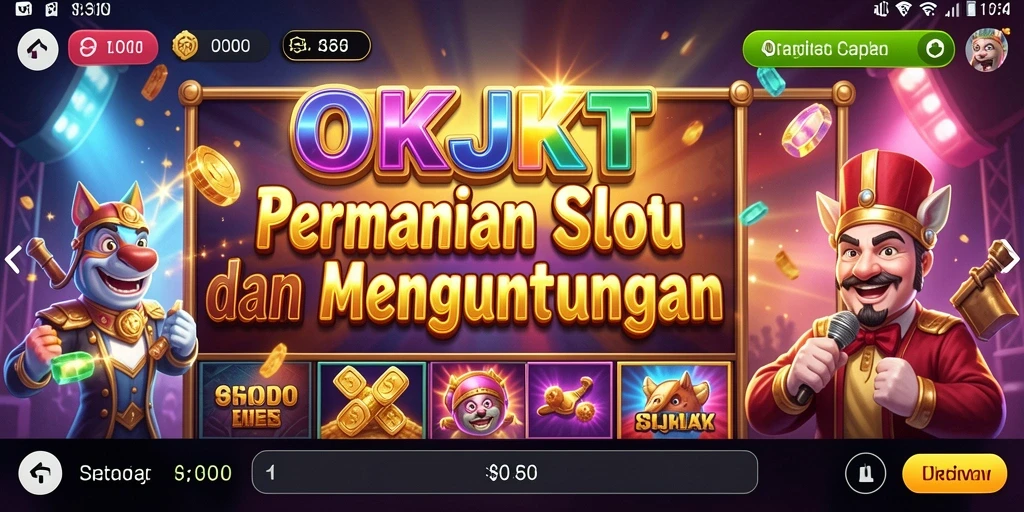 Screenshot gameplay OKJKT menampilkan mesin Slot yang menarik dan interaktif.