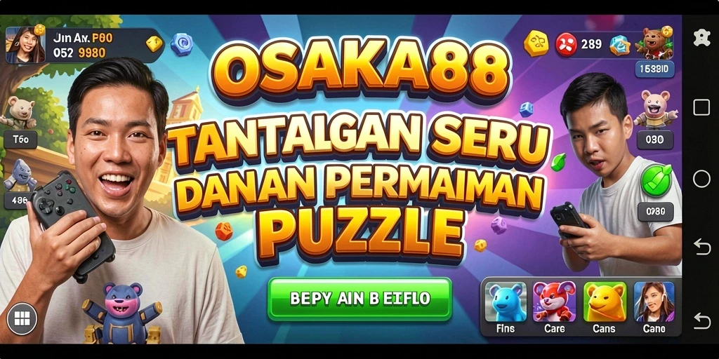 Tampilan gameplay OSAKA88 yang penuh warna dan menantang.