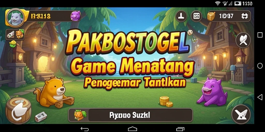 Tampilan gameplay PAKBOSTOGEL yang menarik dan menantang.