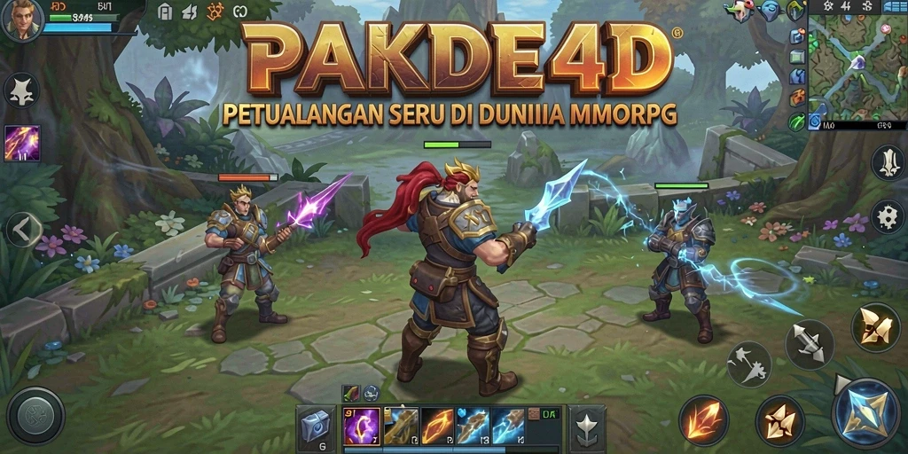 Tangkapan layar menunjukkan aksi seru dalam gameplay MMORPG.