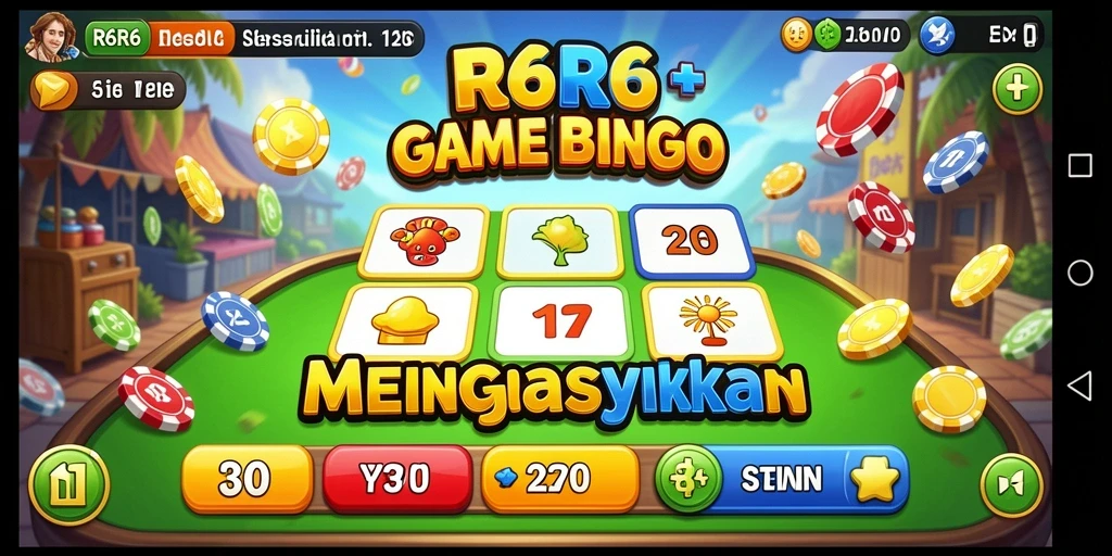 Tampilan gameplay seru dalam game Bingo R6R6.