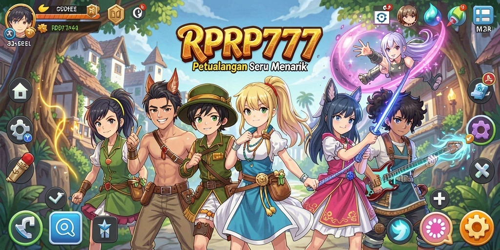 Tampilan seru dari gameplay RPRP777 yang penuh warna dan aksi.