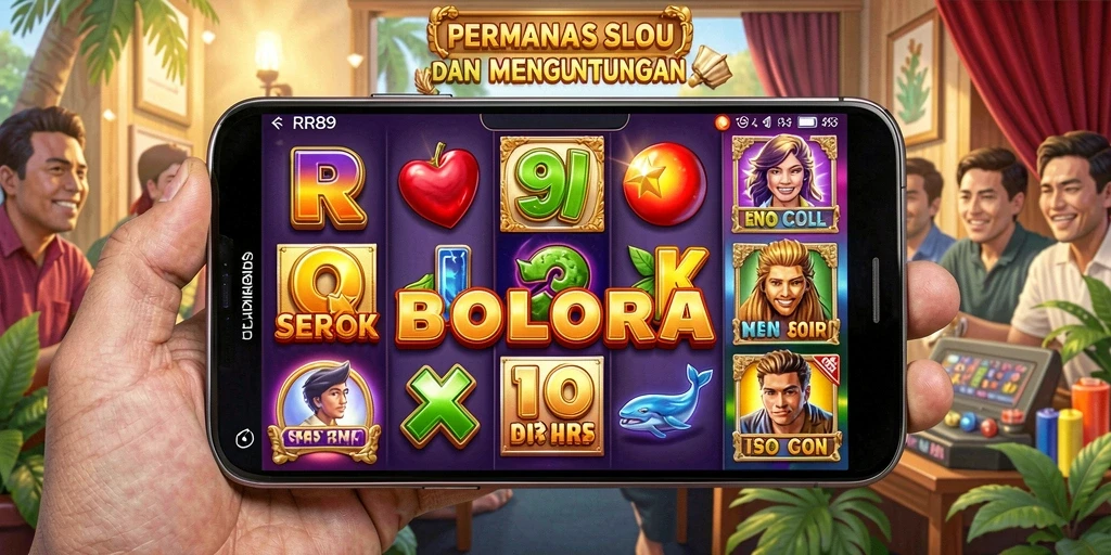 Screenshot gameplay RR89 menampilkan putaran Slot yang mendebarkan.