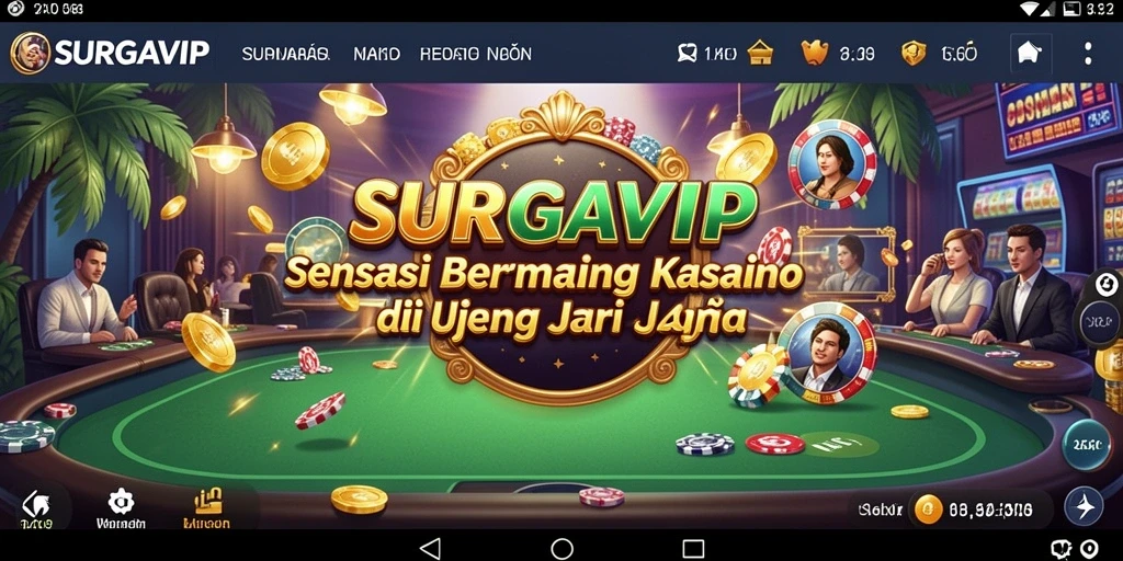 Tampilan gameplay SURGAVIP yang menakjubkan dan mendebarkan.