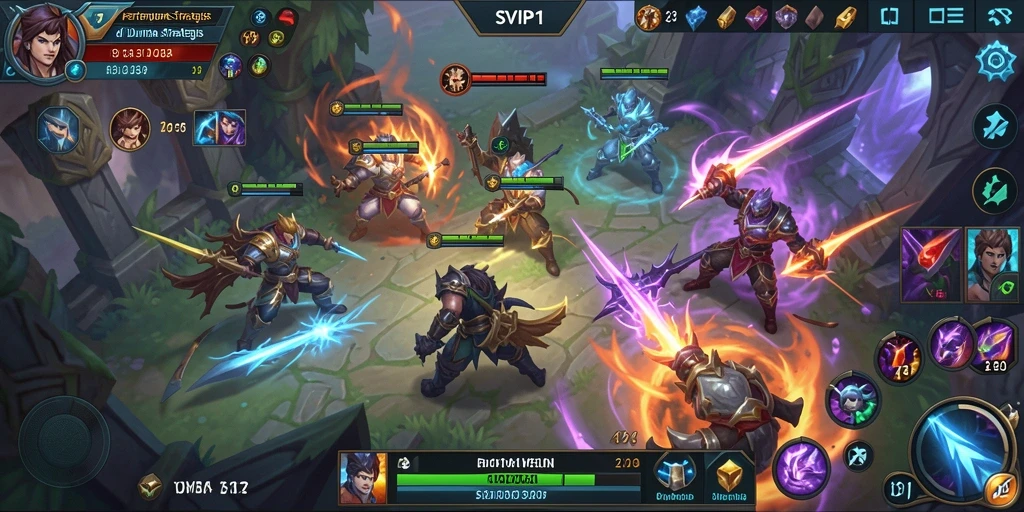Tangkapan layar dari gameplay seru dalam <strong>SVIP1</strong> yang menunjukkan pertempuran antar karakter.
