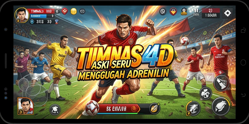 Tampilan aksi seru dalam gameplay TIMNAS4D yang memukau.