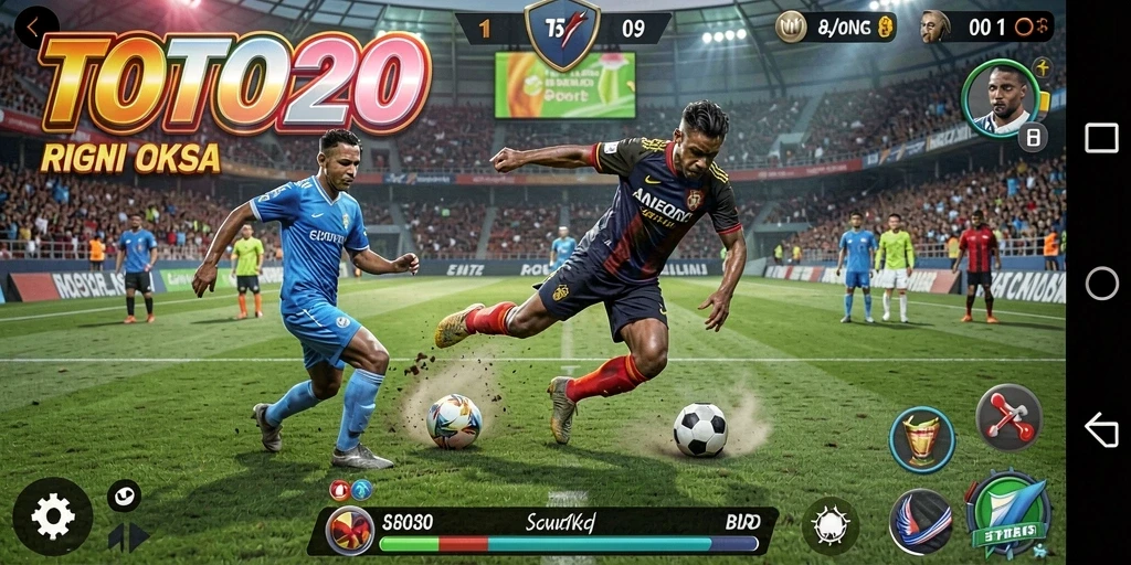 Screenshot gameplay TOTO20 dengan aksi seru dalam olahraga.