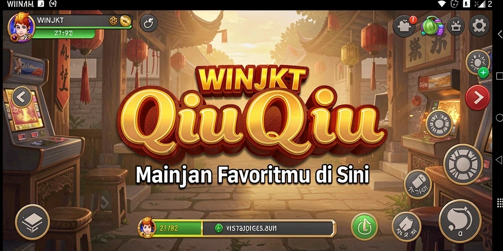 Tampilan menarik dari gameplay QiuQiu di WINJKT.